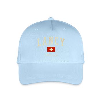 Lancy Suisse – style urbain avec un drapeau - Casquette de baseball bio Enfant - bleu clair - Devant