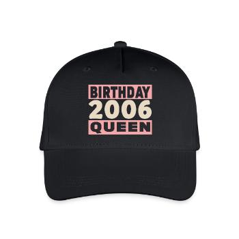 birthday queen 20 ans 2006 Anniversaire - Casquette de baseball bio Enfant - noir - Devant