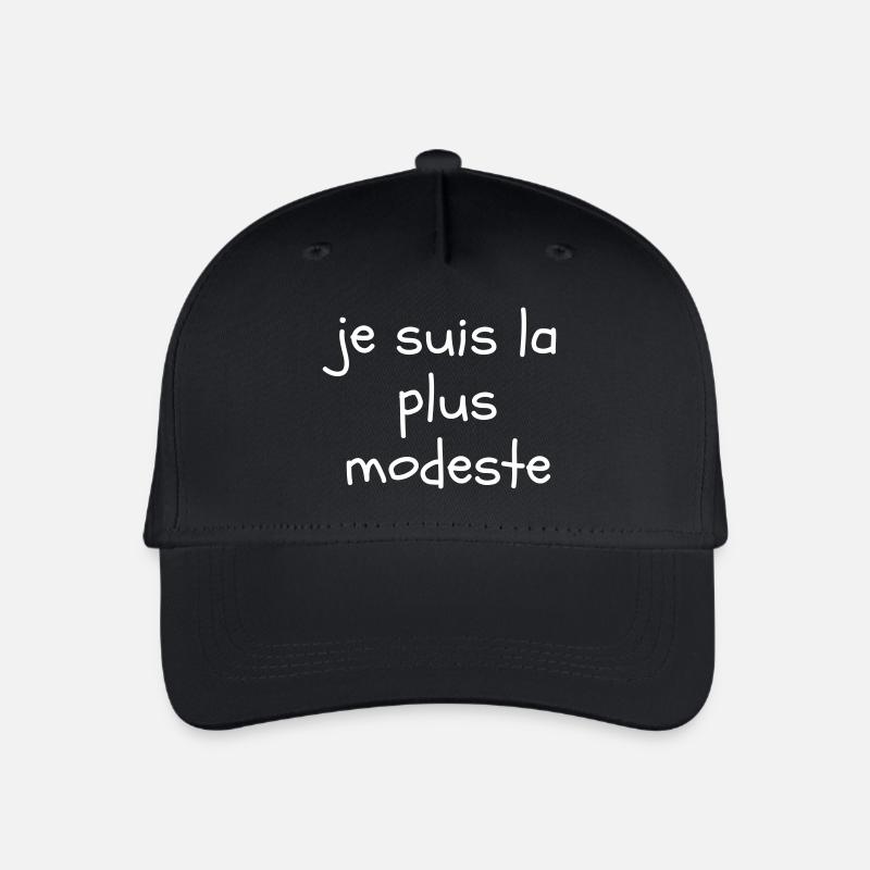 Je suis la plus modeste - Casquette de baseball bio Enfant - noir