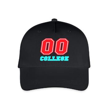 00 College Neon-Emblem - Kinder Bio Basecap - Schwarz - Vorne