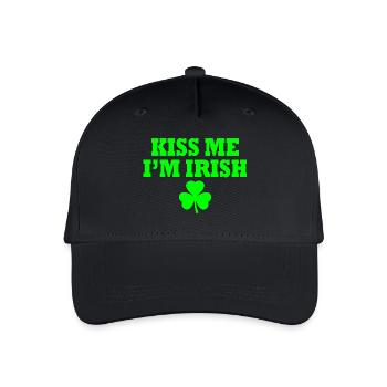 Kiss me im irish - Kinder Bio Basecap - Schwarz - Vorne