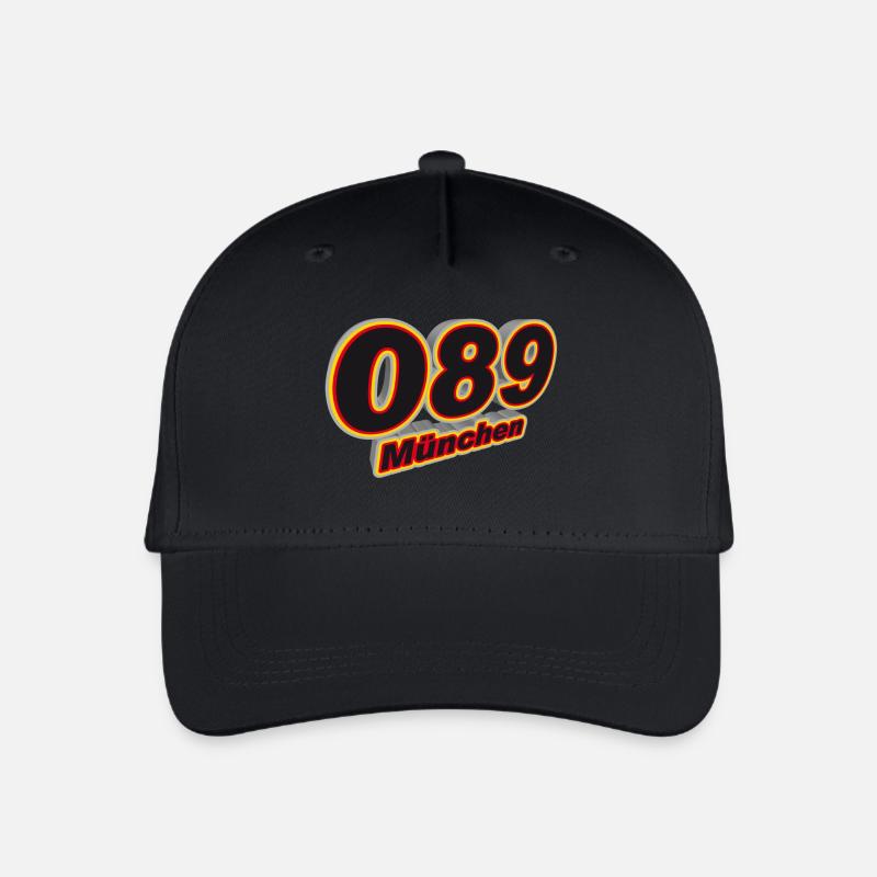 089 Muenchen - Kinder Bio Basecap - Schwarz