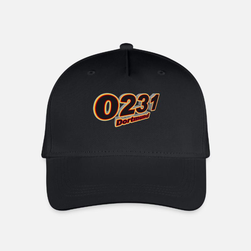 0231 Dortmund - Kinder Bio Basecap - Schwarz