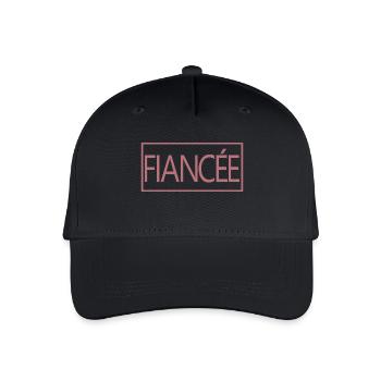 Fiancée Matching Engagement Wedding Honeymoon - Organic Kids’ Baseball Cap - black - Front