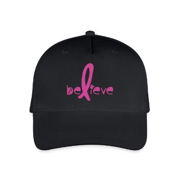 Believe Cancer Fight - Organic Kids’ Baseball Cap - black - Front
