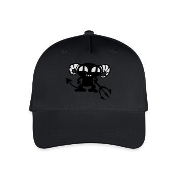 Teufel devil - Kinder Bio Basecap - Schwarz - Vorne