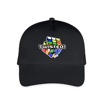 Rubik's Cube Twisted! - Casquette de baseball bio Enfant - noir - Devant