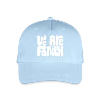 Nous sommes famille - Casquette de baseball bio Enfant - bleu clair - Devant