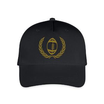 Rugby - Kinder Bio Basecap - Schwarz - Vorne