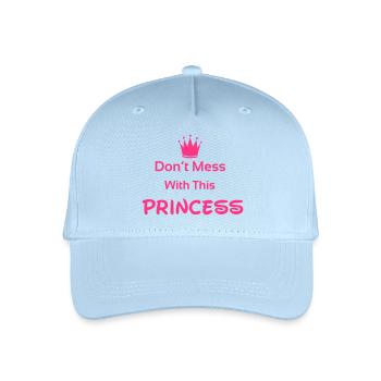 Princess - Kinder Bio Basecap - Hellblau - Vorne