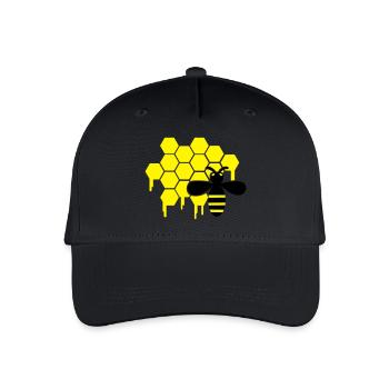 honey_wespe_01 - Kinder Bio Basecap - Schwarz - Vorne
