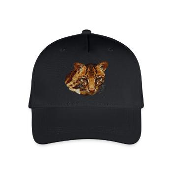 Ocelot Head, Big Cat, Animal Faces - Organic Kids’ Baseball Cap - black - Front