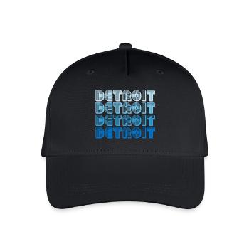 Detroit Gradient Word Sequence - Organic Kids’ Baseball Cap - black - Front