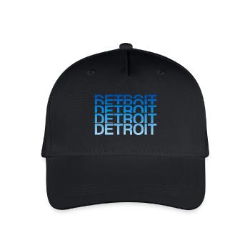 Detroit Gradient Font Block - Organic Kids’ Baseball Cap - black - Front
