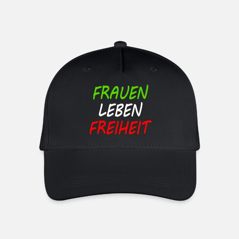 Frauen leben freiheit - Kinder Bio Basecap - Schwarz