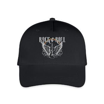 Rock & Roll Guitar - Casquette de baseball bio Enfant - noir - Devant