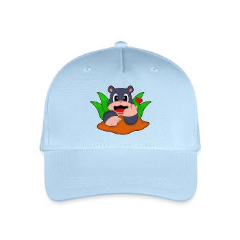 Lustiger Maulwurf  - Kinder Bio Basecap - Hellblau - Vorne