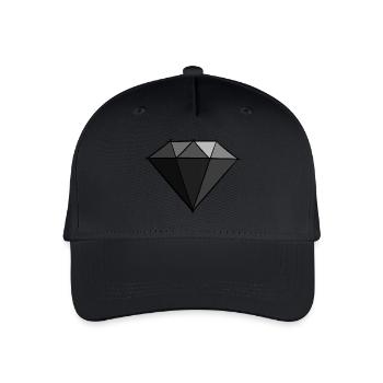 Gemstones: Black Diamond Drawing / Symbol. - Organic Kids’ Baseball Cap - black - Front