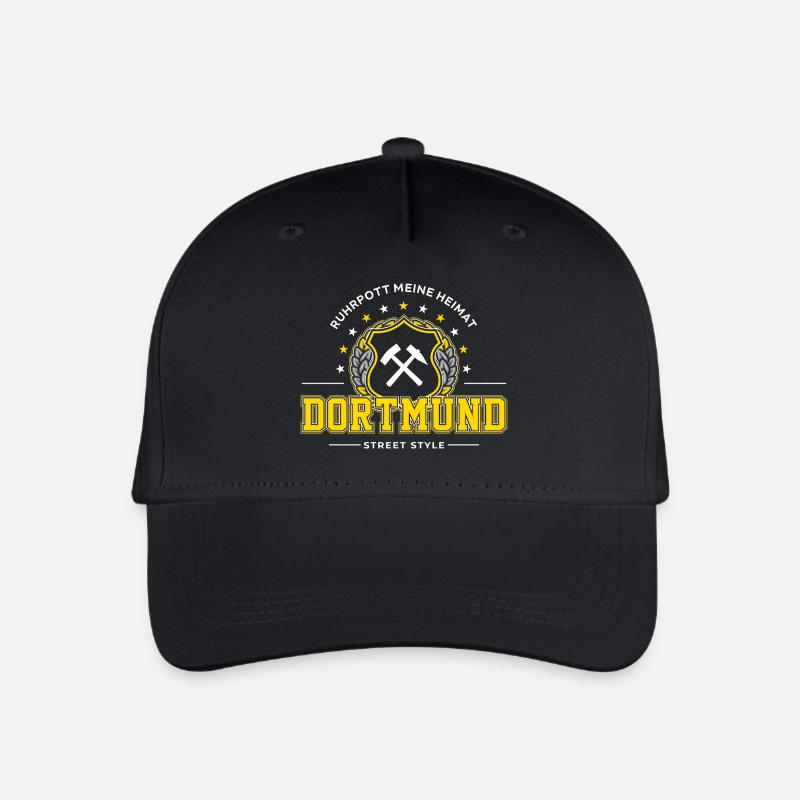 Dortmund - Kinder Bio Basecap - Schwarz