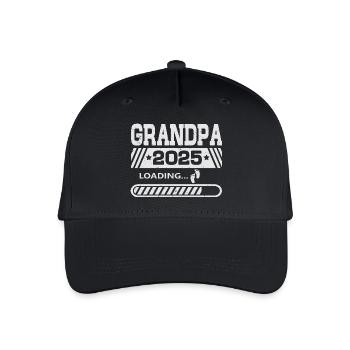 Opa 2025 loading - Kinder Bio Basecap - Schwarz - Vorne