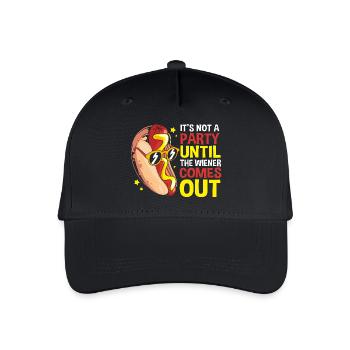 Hot Dog Snack - Organic Kids’ Baseball Cap - black - Front