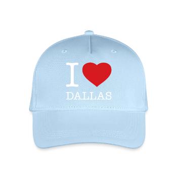 I LOVE DALLAS - Organic Kids’ Baseball Cap - light blue - Front