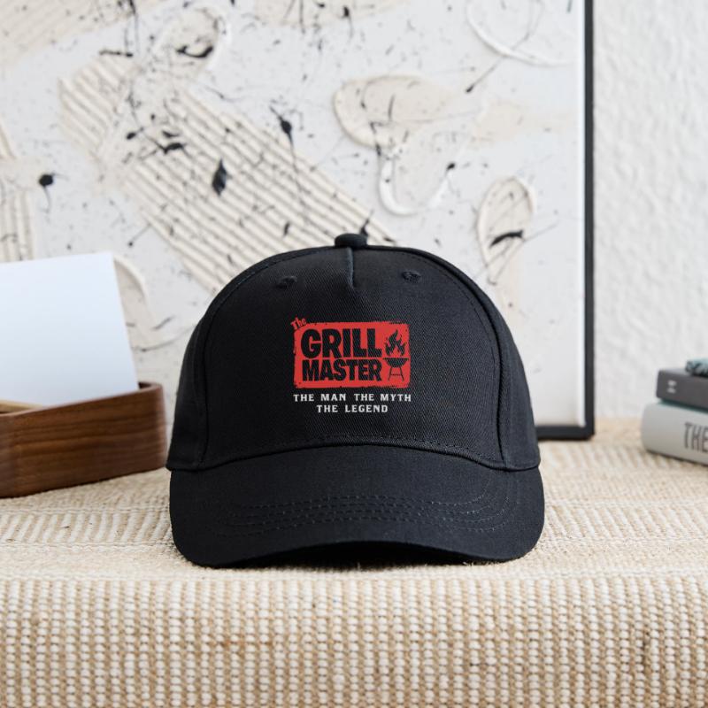 Le dicton culte des grillades Grillmaster BBQ Casquette de baseball bio Enfant