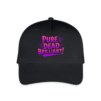 pure dead brilliant Scottish slang - Organic Kids’ Baseball Cap - black - Front