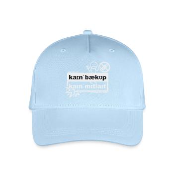 Pas de soutien, pas de pitié - art phonétique - Casquette de baseball bio Enfant - bleu clair - Devant