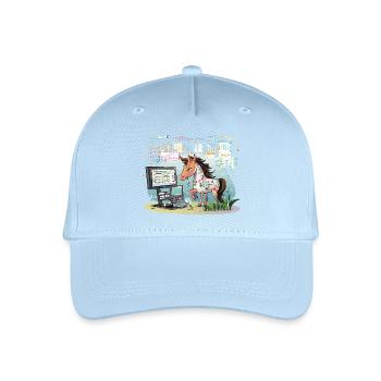 Digital Graffiti Pony - Organic Kids’ Baseball Cap - light blue - Front