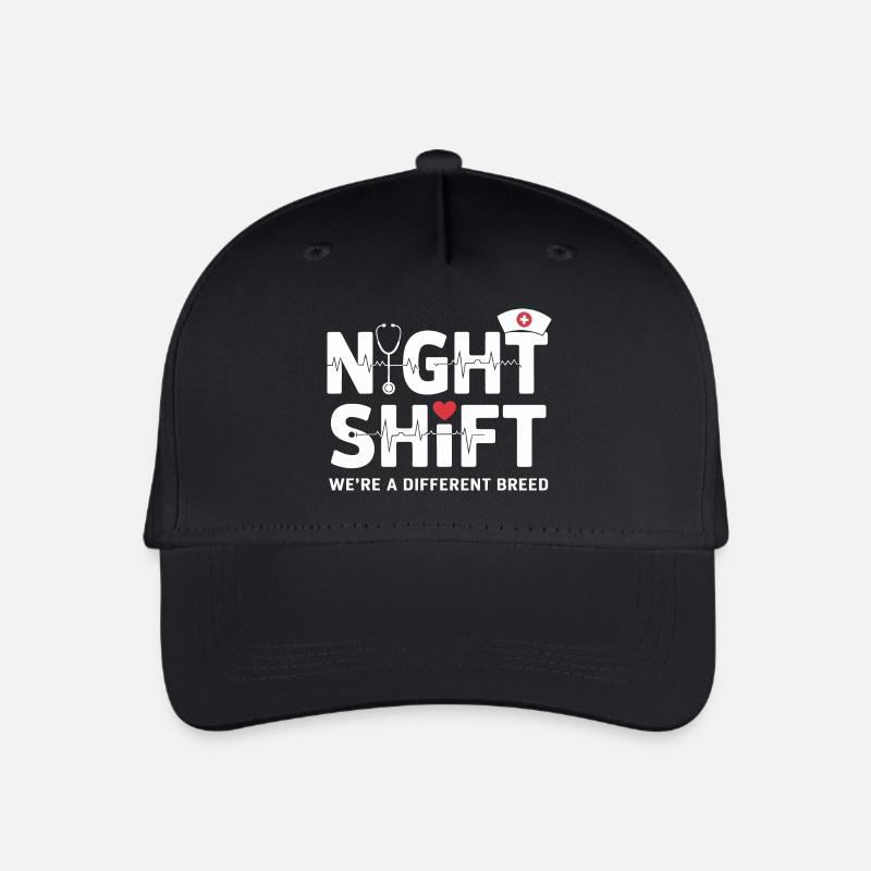 NachtSchicht Herzpfleger – Different Breed - Organic Kids’ Baseball Cap - black