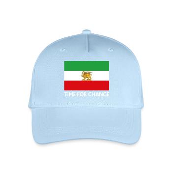 Time for Change Iran Flag - Organic Kids’ Baseball Cap - light blue - Front