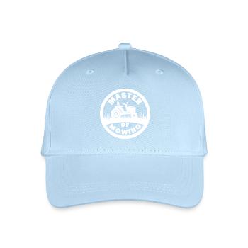 Master of Mowing Lawn Mower Tractor - Organic Kids’ Baseball Cap - light blue - Front