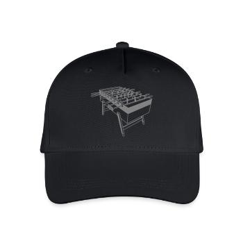 Kickertisch - Kickershirt - Kinder Bio Basecap - Schwarz - Vorne