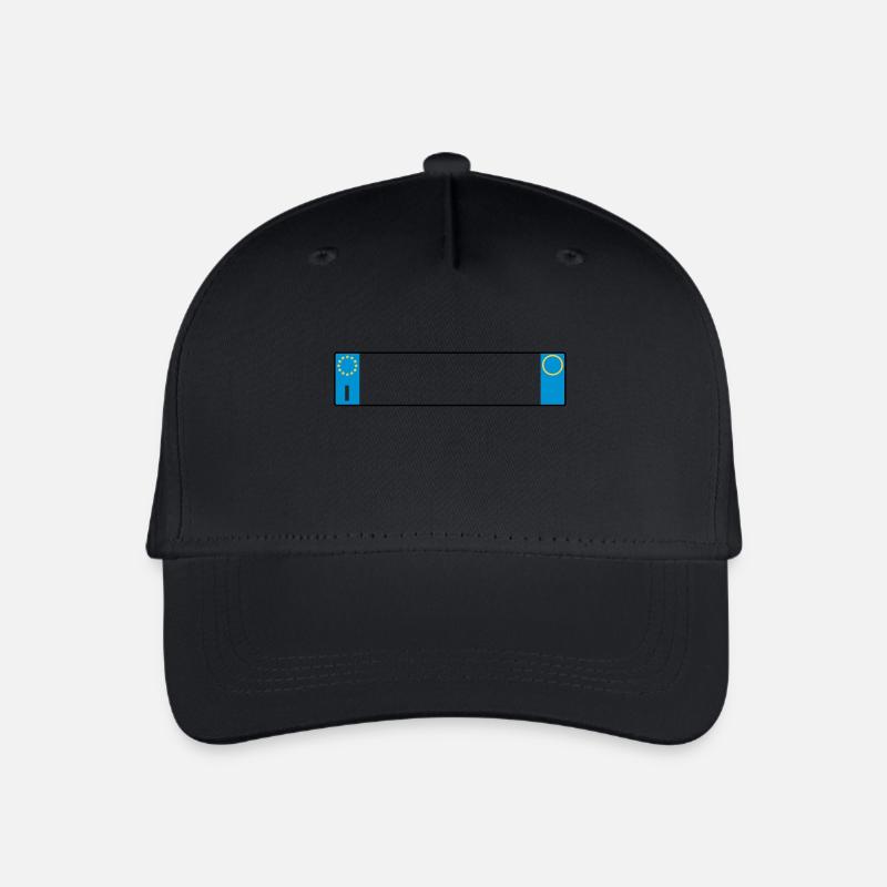 license plate Italy_g1 - Organic Kids’ Baseball Cap - black
