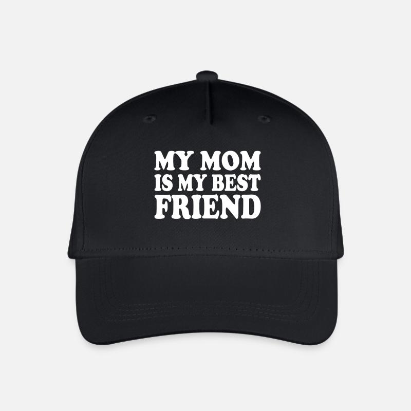 my mom is my best friend - Kinder Bio Basecap - Schwarz