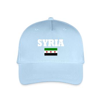 Drapeau de la Syrie - Casquette de baseball bio Enfant - bleu clair - Devant