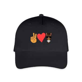 Riding Horse - Organic Kids’ Baseball Cap - black - Front