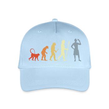 Evolution Eiscreme Liebhaber - Kinder Bio Basecap - Hellblau - Vorne