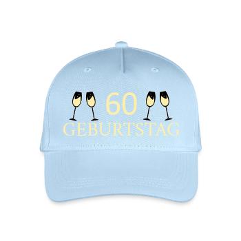 60th birthday 60 years - Organic Kids’ Baseball Cap - light blue - Front