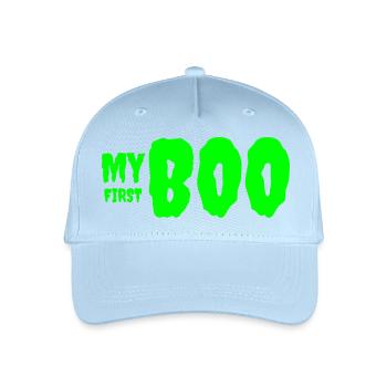 Vibrant Green Growth Typography Tee - Organic Kids’ Baseball Cap - light blue - Front