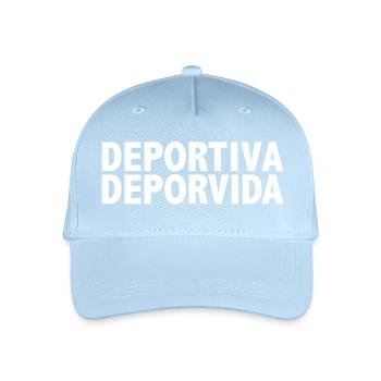 WHT SNEAKERS - Organic Kids’ Baseball Cap - light blue - Front