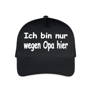 Opa - Kinder Bio Basecap - Schwarz - Vorne
