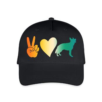Dog German Shepherd - Organic Kids’ Baseball Cap - black - Front