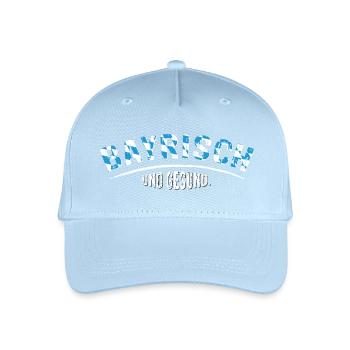 Bayrisch und gsund - Kinder Bio Basecap - Hellblau - Vorne