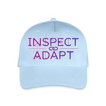 Inspecter & Adapter, T-shirt Agile Coach Scrum - Casquette de baseball bio Enfant - bleu clair - Devant