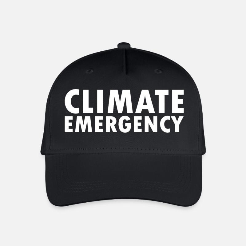 Climate emergency - Kinder Bio Basecap - Schwarz