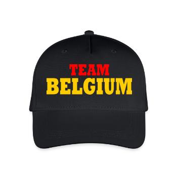 Belgium - Organic Kids’ Baseball Cap - black - Front