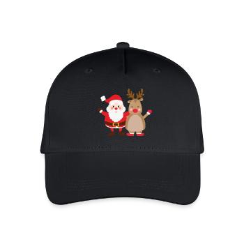 rudolph santa - Kinder Bio Basecap - Schwarz - Vorne