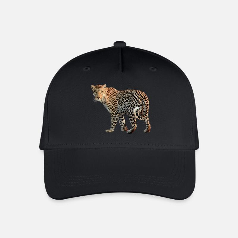 Leopard sehr charismatisch. Geschenkidee - Kinder Bio Basecap - Schwarz